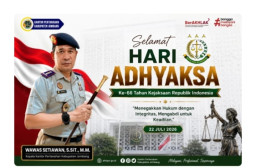 Kepala Kantor Pertanahan Kabupaten Jombang Wawas Setiawan S.SiT., M.M. Ucapkan Selamat Hari Bhakti Adhyaksa ke-66