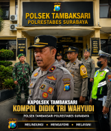 Profil Kapolsek Tambaksari Kompol Didik Tri Wahyudi, S.H. "Perkuat Keamanan dan Pelayanan Masyarakat"