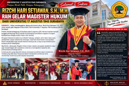 Rizchi Hari Setiawan Raih Gelar Magister Hukum dari Universitas 17 Agustus 1945 Surabaya