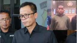 DPO kasus pembacokan di kafe Jalan Basuki Rahmat, Surabaya, akhirnya menyerahkan diri ke Polrestabes Surabaya.