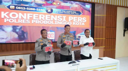 Polres Probolinggo Kota Ungkap Modus Pelaku Curanmor di Penginapan Bromo Sunrise.