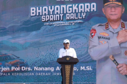 Kapolda Jatim Buka Kejurnas Bhayangkara Sprint Rally 2026, Dorong Sportivitas dan Ekonomi Pasuruan.
