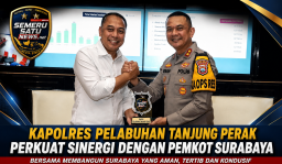 Kapolres Pelabuhan Tanjung Perak Silaturahmi ke Wali Kota Surabaya jalin sinergitas.