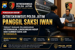 Ditreskrimsus Polda Jatim Panggil Agen PT RAHASIA SANG JUARA Terkait Dugaan Pelanggaran Peternakan, LH,SDA,Di Sidoarjo.