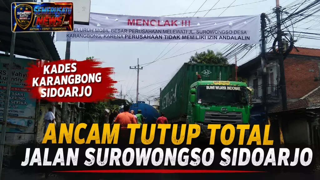 Kades Karangbong Ancam Tutup Total Jalan Surowongso Sidoarjo!