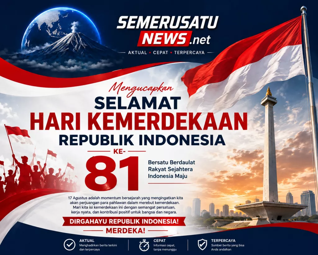 Selamat hari kemerdekaan Republik Indonesia yang ke 81