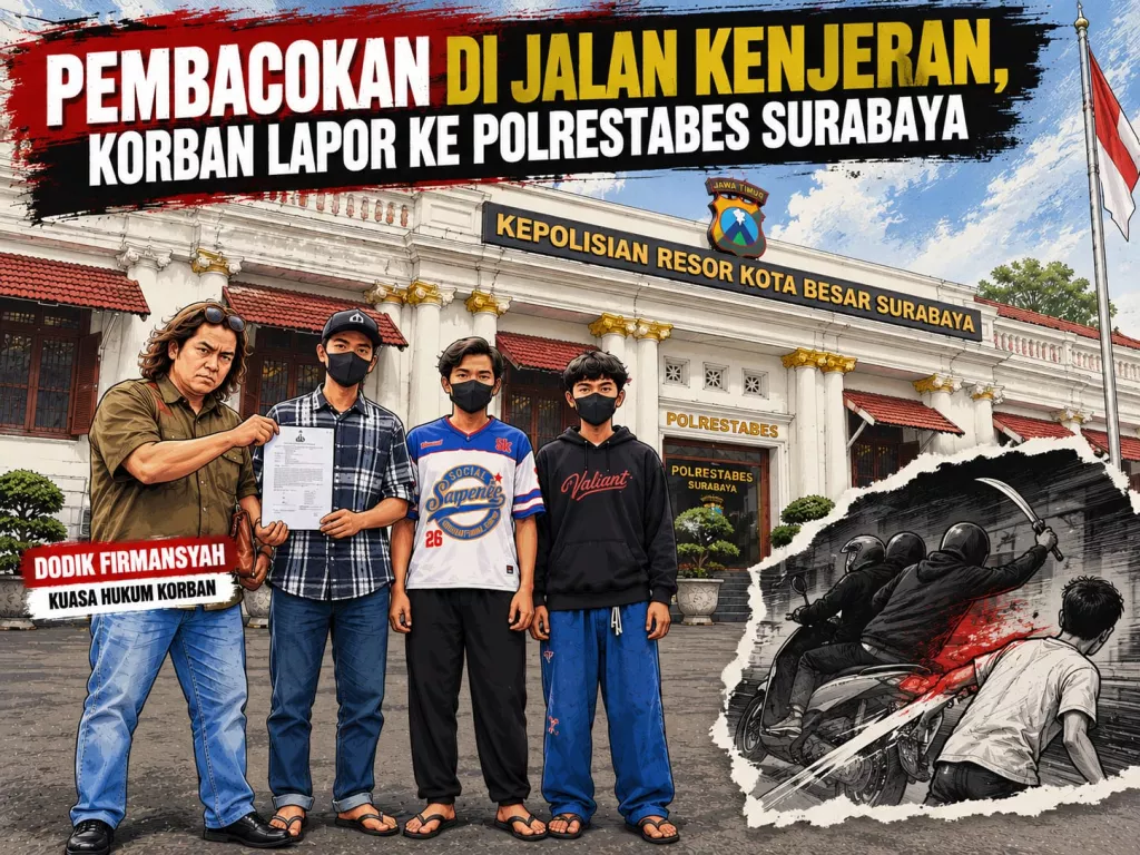 Kasus Viral Pembacokan di Jalan Kenjeran, Korban Lapor ke Polrestabes Surabaya