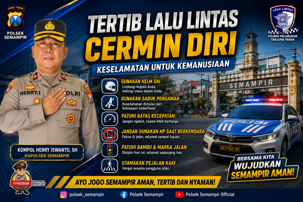 PROFIL KAPOLSEK SEMAMPIR,KOMPOL HERRY ISWANTO, S.H., DARI KASATBINMAS HINGGA MEMIMPIN POLSEK SEMAMPIR