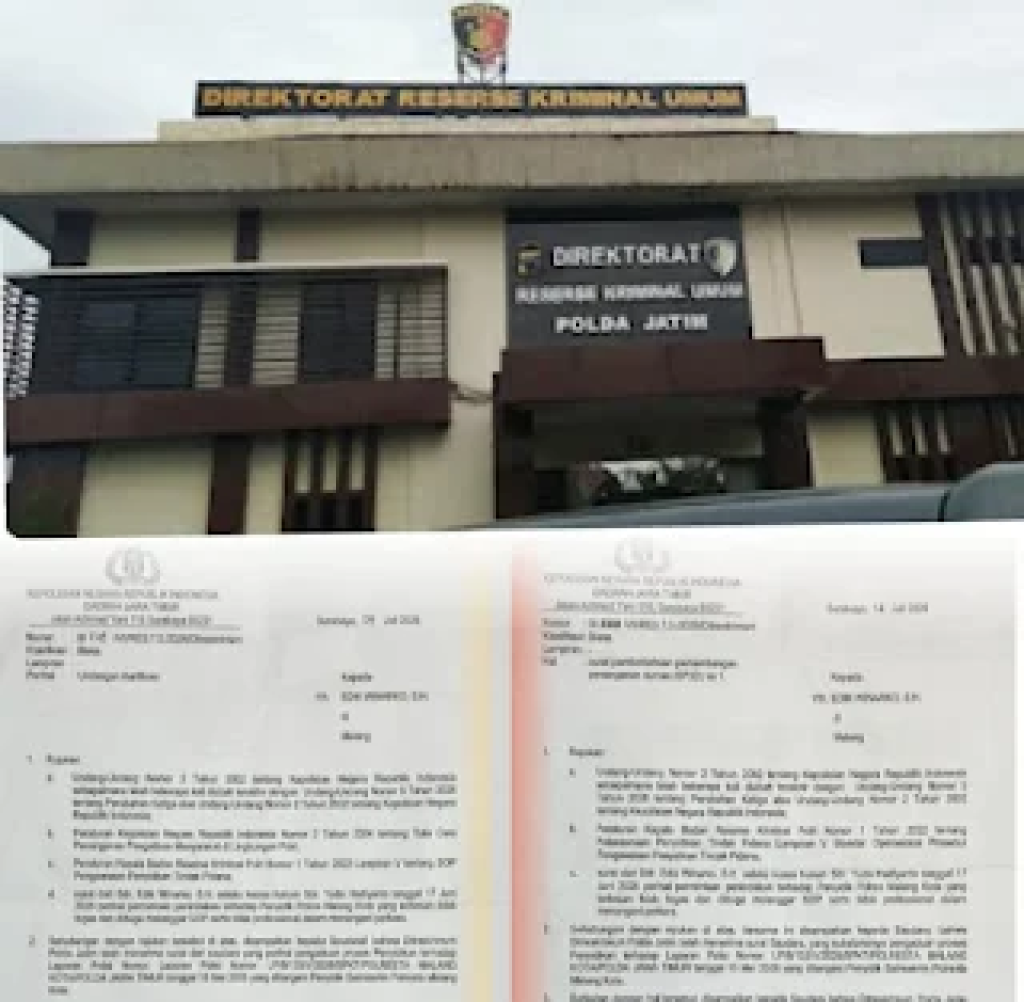 Polda Jatim Tindaklanjuti Dumas Terhadap Penyidik Polresta Malang Kota, Kuasa Hukum Pelapor Dipanggil Klarifikasi