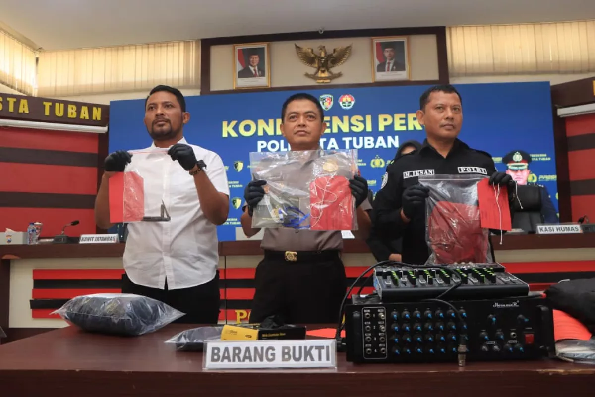 Satreskrim Polresta Tuban Amankan Dua residivis Specialis Pembobol Sekolahan, 13 Tkp Terungkap
