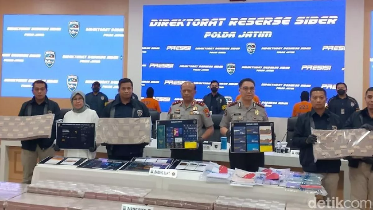 Polda Jatim Sita Rp 81 Miliar dari 77 Rekening Dugaan Penipuan Investasi Kripto.