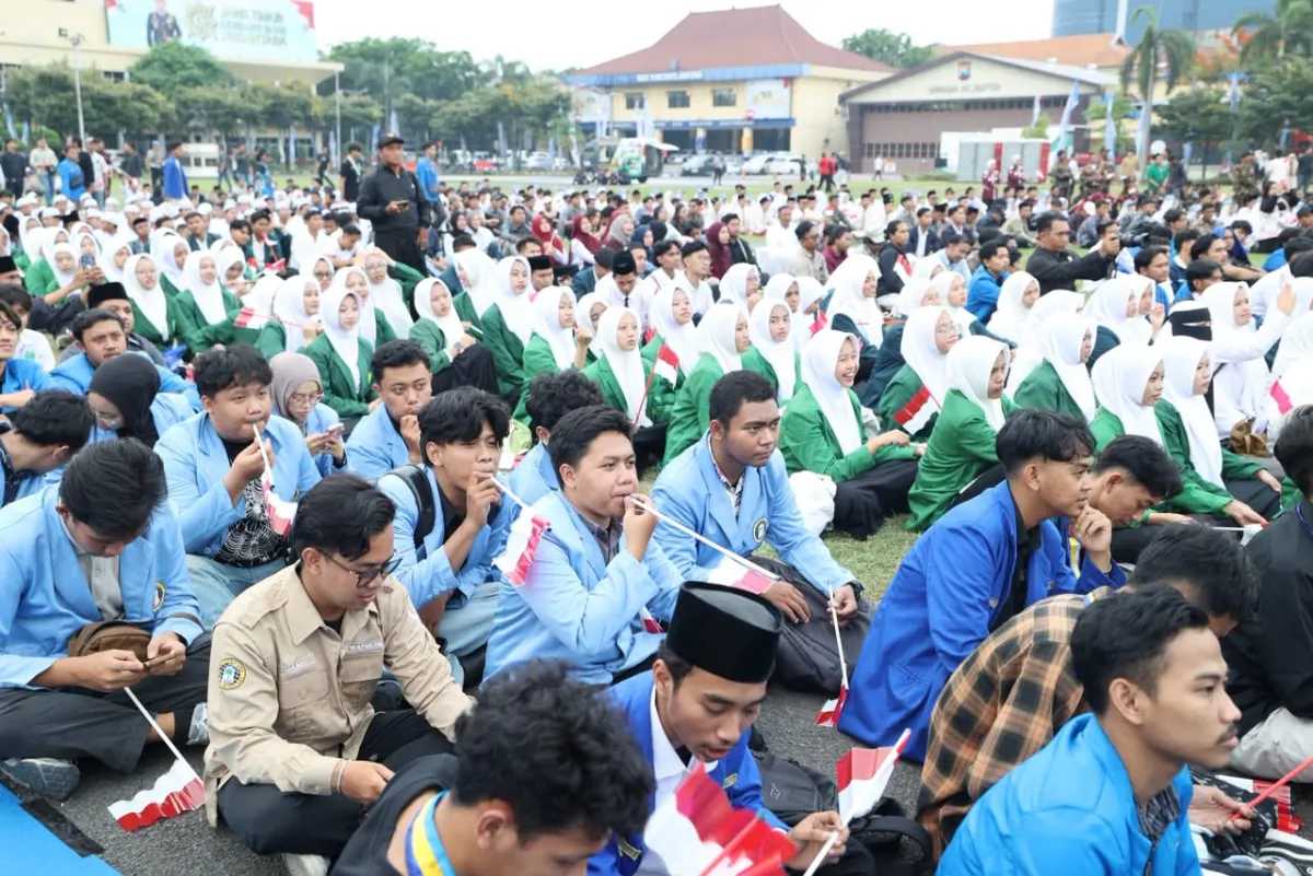 Momentum Sumpah Pemuda, 5.000 Mahasiswa dan Santri Gelar Konsolidasi Akbar di Mapolda Jatim