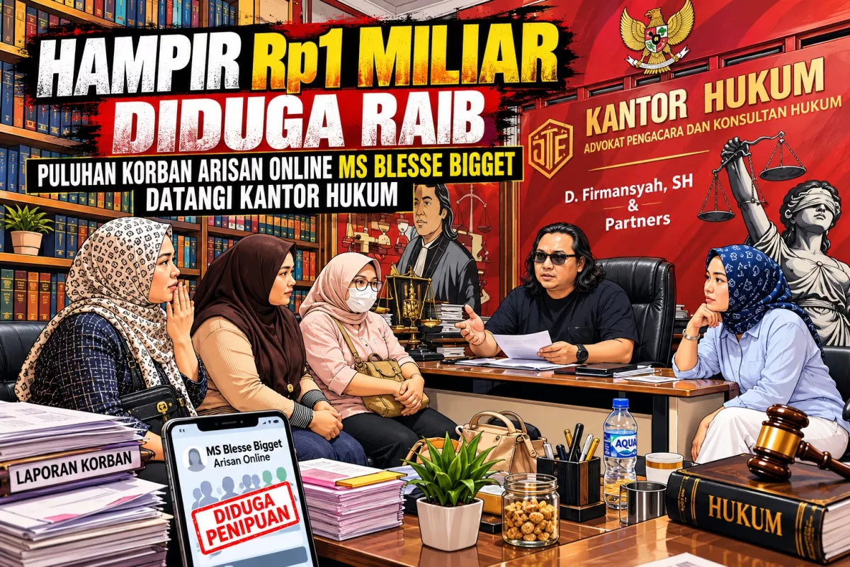 UANG ARISAN TAK KUNJUNG CAIR! Puluhan Korban MS Blesse Bigget Klaim Rugi Nyaris Rp1 Miliar