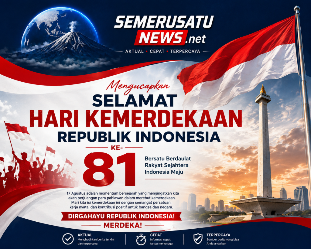 Selamat hari kemerdekaan Republik Indonesia yang ke 81